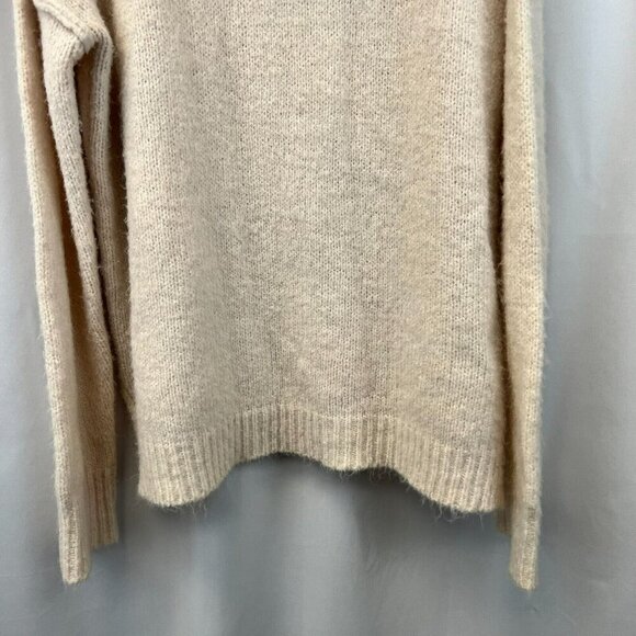 Reb. in J. Womens Cream Knitted Turtleneck Sweater Pullover Sweater Size Large - Picture 5 of 9